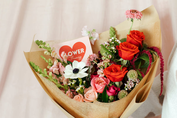 Cupid’s Arrow Wrapped Bouquet