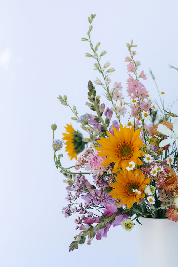 Wild Flower Wrapped Bouquet or Vase