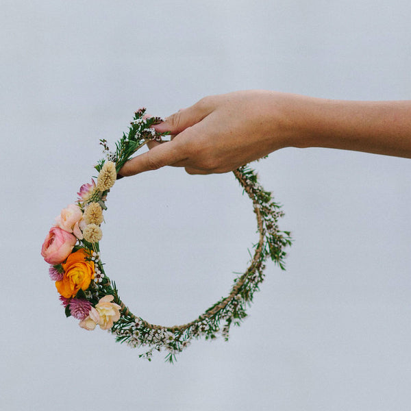 Dainty Crown with Cluster of Blooms