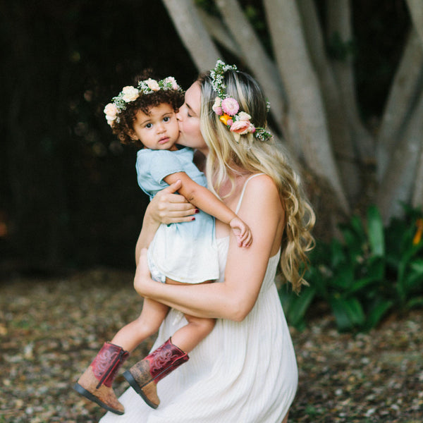 Dainty Crown with Cluster of Blooms